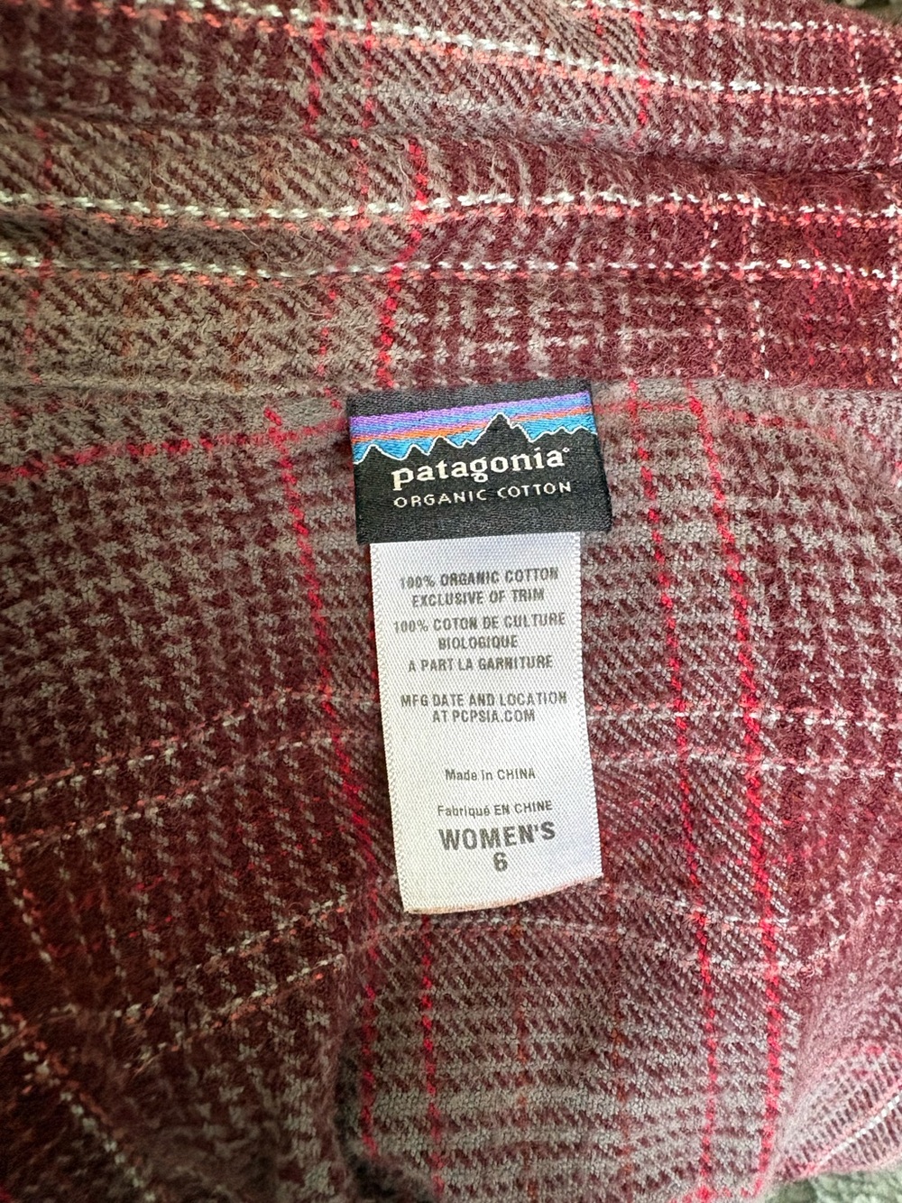 Patagonia Women’s Fjord Flannel Shirt Size 6 - Picture 5 of 7